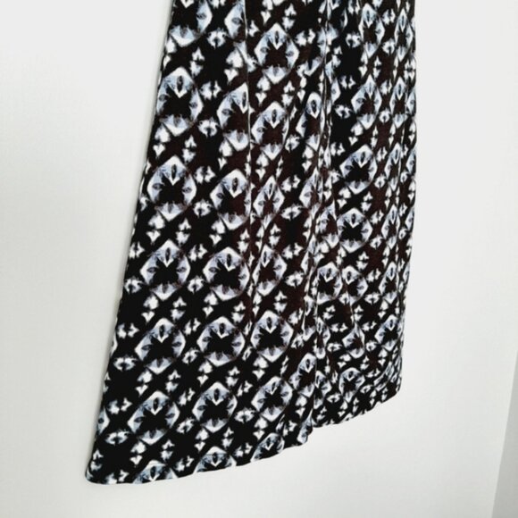 H&M New Tie-Dye Floral Print Summer Dress Blue & White Tank Top Straps Sz L - Picture 8 of 16